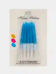 Небесно-голубой свечи для торта, 10 штук