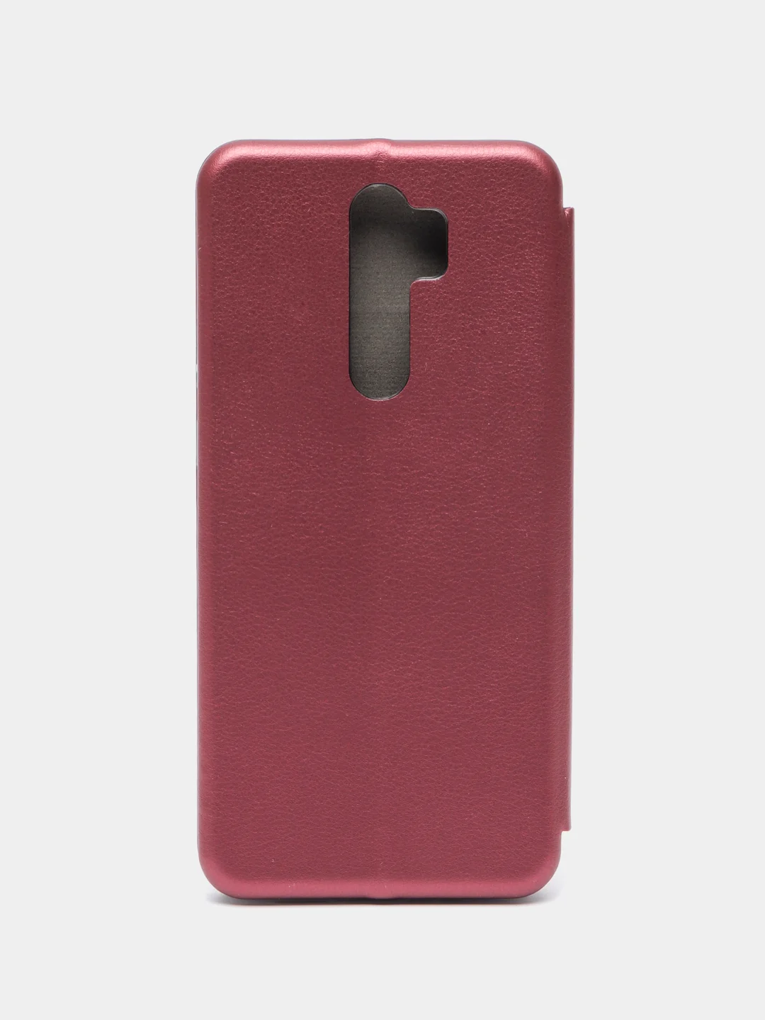 Бордовый чехол-книжка для Xiaomi Redmi Note 8 Pro из экокожи (Редми Ноте 8 Про)