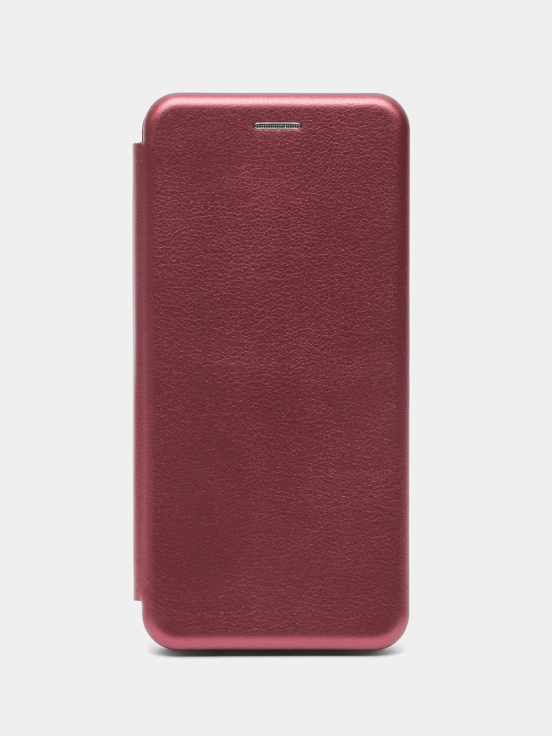 Бордовый чехол-книжка для Xiaomi Redmi Note 8 Pro из экокожи (Редми Ноте 8 Про)