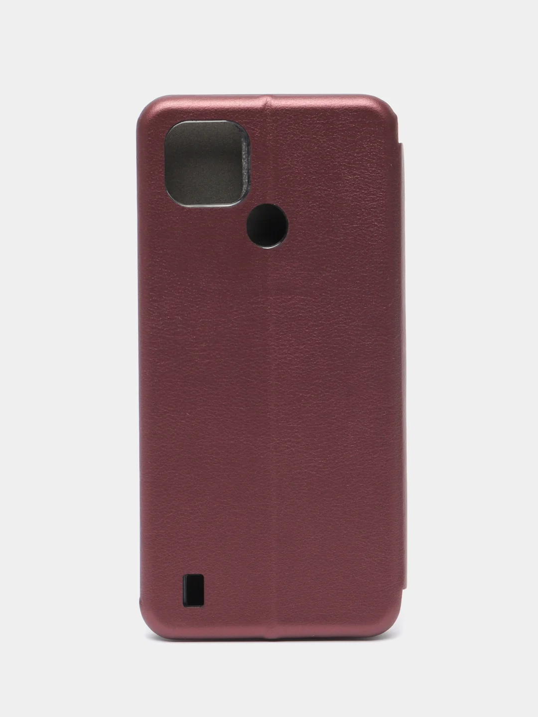 Бордовый чехол-книжка для Realme C21 (Реалми С21)