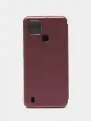 Бордовый чехол-книжка для Realme C21 (Реалми С21)