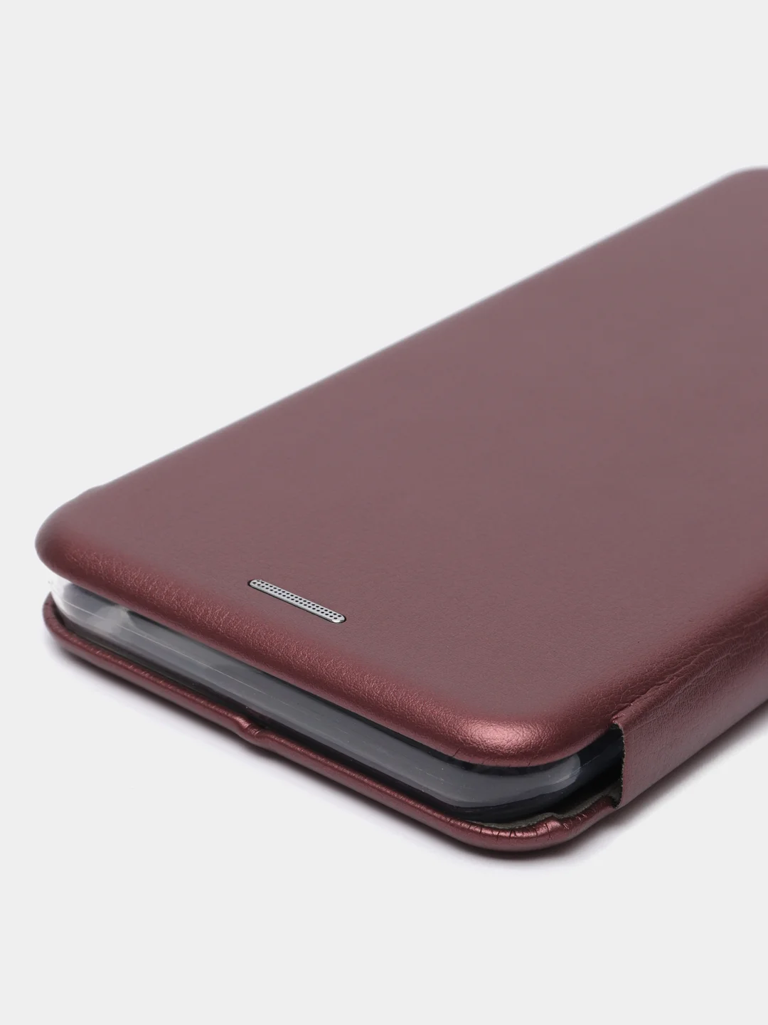 Бордовый чехол-книжка для Realme C21 (Реалми С21)
