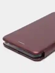 Бордовый чехол-книжка для Realme C21 (Реалми С21)