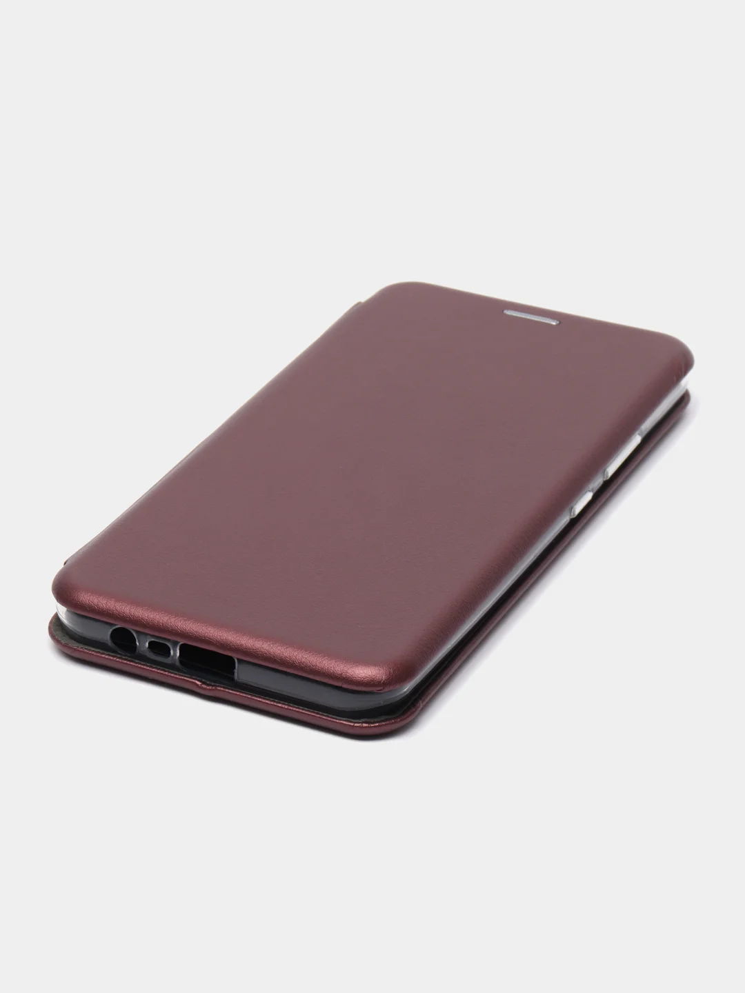 Бордовый чехол-книжка для Realme C21 (Реалми С21)