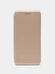 Золотой чехол книжка для Huawei Honor 7A Pro (Хонор 7А Про), Y6 2018, экокожа