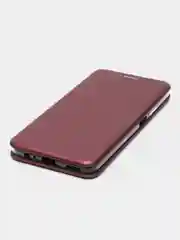 Бордовый чехол книжка для Huawei Honor 9 x (Хонор 9 х), Honor 9x экокожа