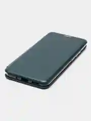 Зеленый чехол-книжка для Huawei Honor 9 A (Хонор 9 А), из экокожи