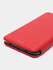 Красный чехол-книжка для Xiaomi Redmi Note 8 Pro из экокожи (Редми Ноте 8 Про)