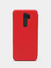 Красный чехол-книжка для Xiaomi Redmi Note 8 Pro из экокожи (Редми Ноте 8 Про)