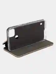Золотой чехол-книжка для Realme C21 (Реалми С21)