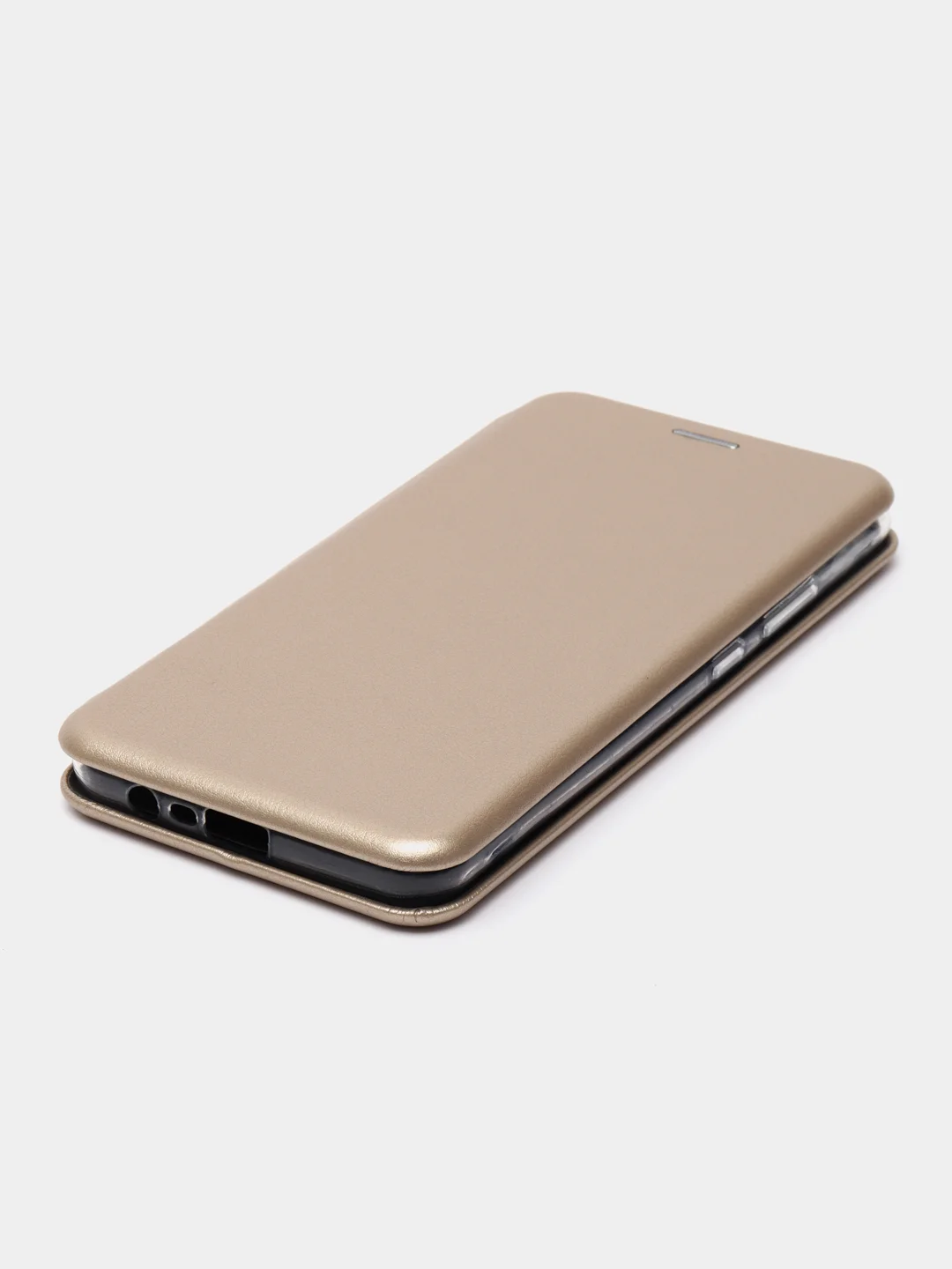 Золотой чехол-книжка для Realme C21 (Реалми С21)