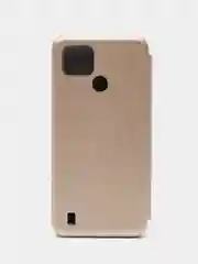 Золотой чехол-книжка для Realme C21 (Реалми С21)