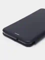 Синий чехол-книжка для Huawei Honor 10 i из экокожи
