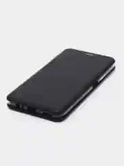 Черный чехол книжка для Huawei Honor 9 x (Хонор 9 х), Honor 9x экокожа
