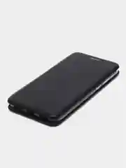 Черный чехол-книжка для Huawei Honor 8A (Хуавей Хонор 8 А), 8A Prime, Y6 2019, Y6s, , из экокожи
