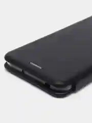 Черный чехол-книжка для Huawei Honor 8A (Хуавей Хонор 8 А), 8A Prime, Y6 2019, Y6s, , из экокожи
