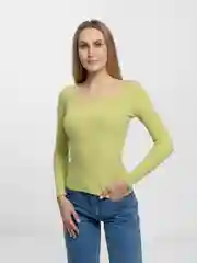 Мятный лонгслив женский Aloha