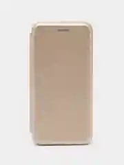Золотой чехол-книжка для Huawei Honor 9 lite из экокожи