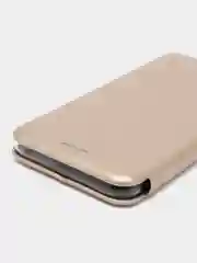 Золотой чехол-книжка для Huawei Honor 9 lite из экокожи