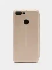 Золотой чехол-книжка для Huawei Honor 9 lite из экокожи