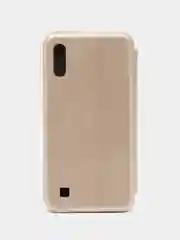 Золотой чехол книжка для Samsung Galaxy A 10 из экокожи Самсунг Гэлакси А 10