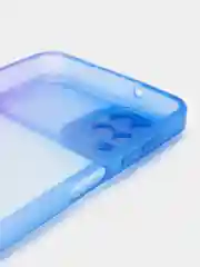 Синий чехол для Samsung Galaxy A12 (Самсунг Гэлакси А12), со шторкой для защиты камеры