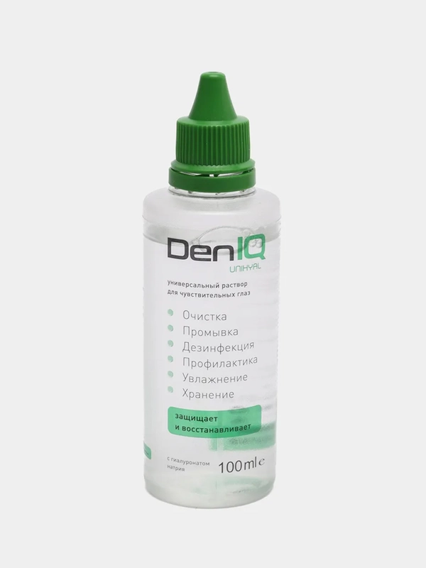Раствор для контактных линз DenIQ UNIHYAL (100ml)