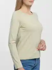 Мятный лонгслив женский, с длинным рукавом