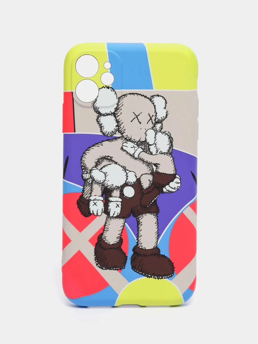Фиолетовый чехол для iPhone 11 KAWS