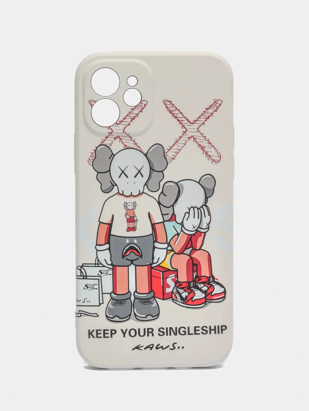 Слоновая кость чехол KAWS для iPhone 12