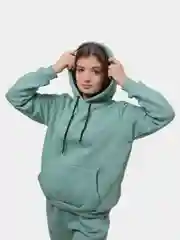 Бирюзовый худи женское