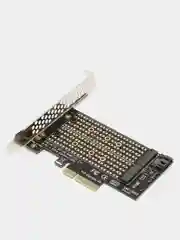 Черный адаптер PCI-E M.2 NVMe и SATA M.2 для SSD диска