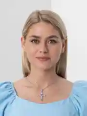 Розовый подвеска женская Крестик