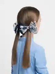 Синий бантики на резинке, 2 штуки