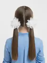 Белый праздничные бантики для школы на каждый день