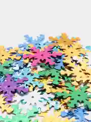 Прозрачный снежинки пайетки для новогоднего декора