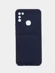 Темно-синий чехол c отделом под карту для Infinix Hot 10 Lite, Hot 12 Play, Hot 12i, Smart 6