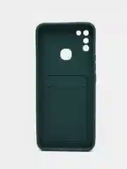 Зеленый чехол c отделом под карту для Infinix Hot 10 Lite, Hot 12 Play, Hot 12i, Smart 6
