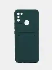 Зеленый чехол c отделом под карту для Infinix Hot 10 Lite, Hot 12 Play, Hot 12i, Smart 6
