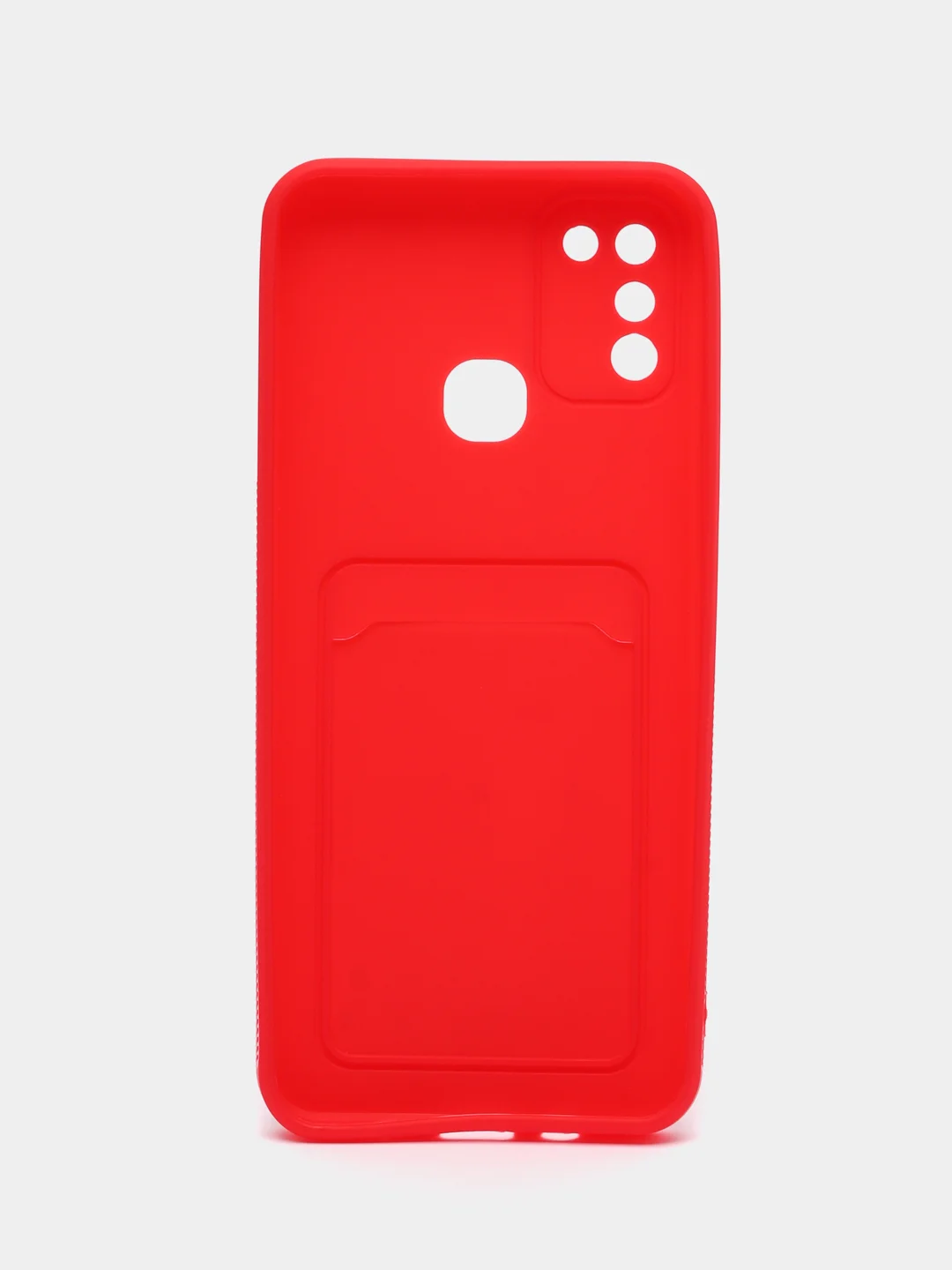 Красный чехол c отделом под карту для Infinix Hot 10 Lite, Hot 12 Play, Hot 12i, Smart 6