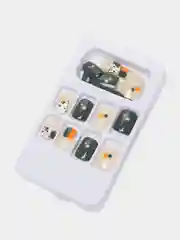 Белый накладные ногти