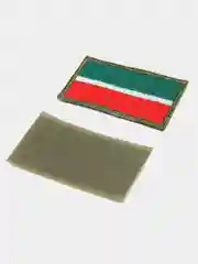 Хаки шеврон нашивка на одежду "Флаг Татарстана", на липучке