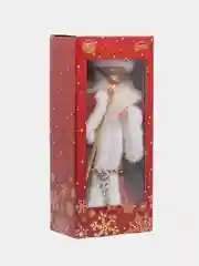 Дед Мороз "Посох с кристаллом", двигается, 38 см, красный