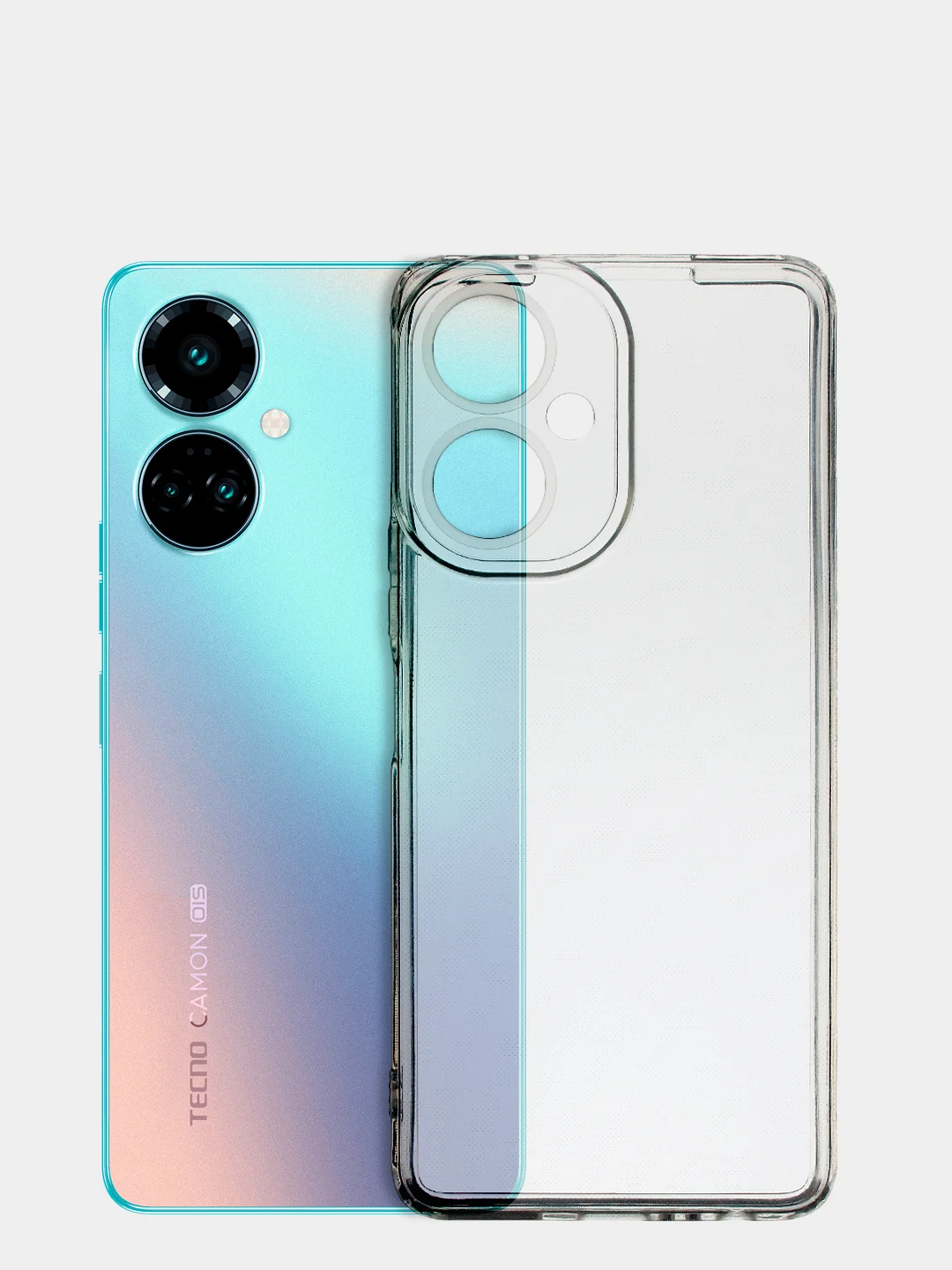 Чехол для Tecno Camon 19 прозрачный силиконовый