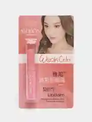 Кораллово-розовый бальзам для губ Weak Color оттеночный увлажняющий