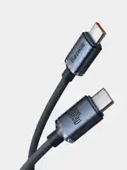 Синий кабель Baseus Crystal Shine Fast Charging Data Cable Type-C/Type-C 100W(для Android)
