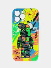 Салатовый чехол для iPhone 12 Pro KAWS