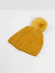 Бронзовый детская шапка, вязаная, зимняя