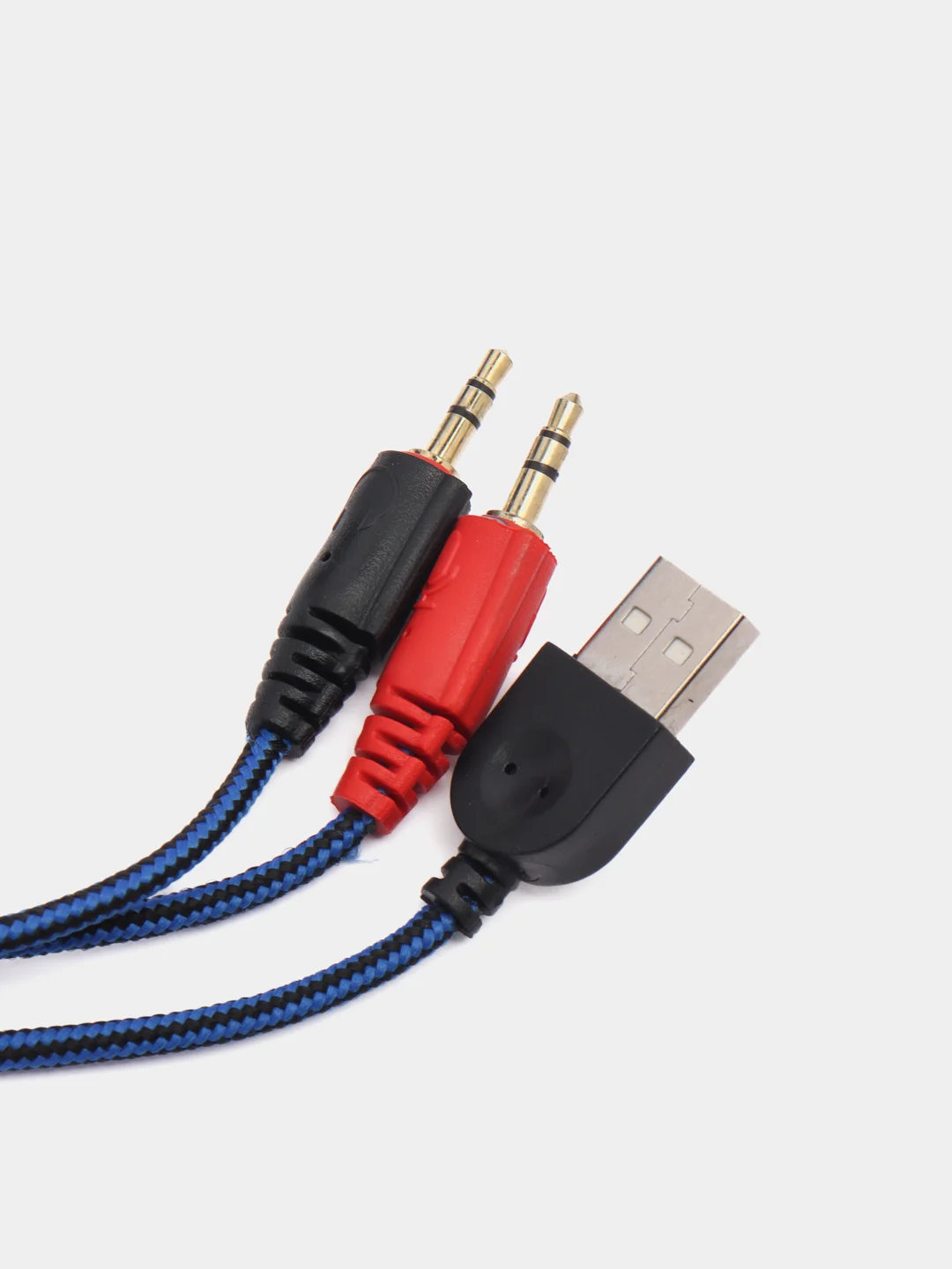 Синий наушники игровые SY830MV с микрофоном/ Игровая гарнитура/ Компьютерные игровые наушники