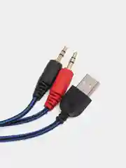 Синий наушники игровые SY830MV с микрофоном/ Игровая гарнитура/ Компьютерные игровые наушники